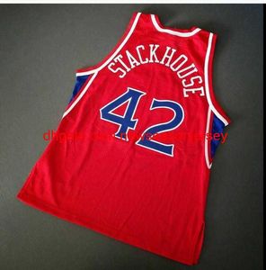 Vintage Jerry Stackhouse Champion College Basketball Jersey personalizado cualquier número de nombre jersey