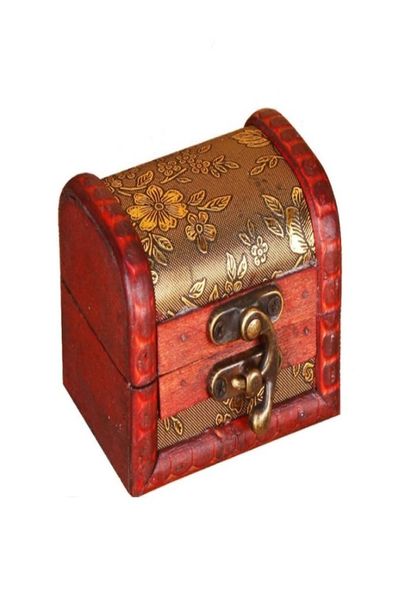 Boîte de bijoux vintage Boîte de stockage organisateur Mini Boîte de fleurs en bois Boîte cadeau fait à la main en bois petites boîtes2606148