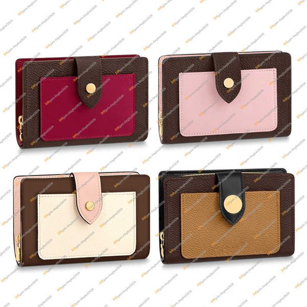 Vintage Juliette Carteras de cuero de vaca Monedero Diseñador Luxury Lady Purses Emilie Clutch Bolsos Titular de la tarjeta Hombres Mujeres ID Tarjeta de crédito Bolsa M69433 M69432 M80973 N60380