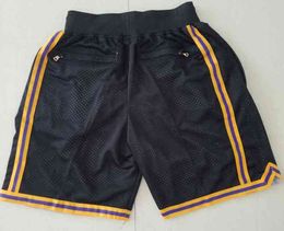 Vintage Just Don Pantalones cortos de baloncesto Pantalones de bolsillo Ropa Retro Bck Rojo Verde Púrpura Amarillo Hombres Cremallera Todo el equipo cosido S-XXL