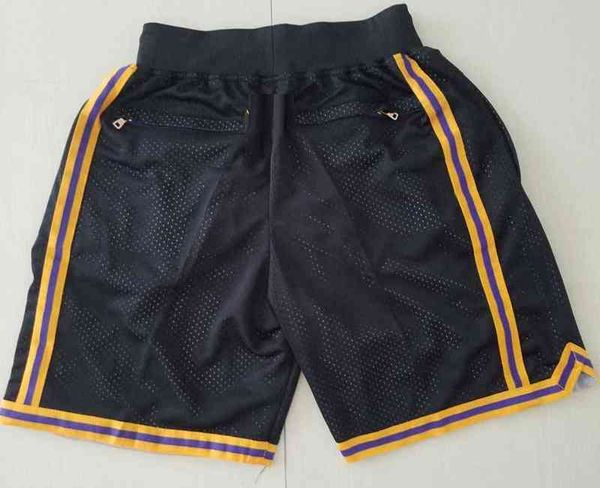 Vintage Just Don Basketball Shorts Pocket Pants Wear Retro Bck Rouge Vert Violet Jaune Mens Zipper All Team Cousu S-XXL