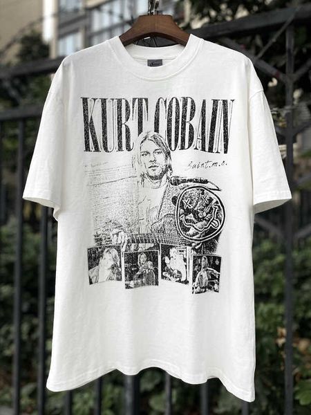 Vintage Ke lui-même ressemble à un vieux T-shirt à manches courtes tendance Nirvana américain Vtg lavé demi-T-shirt EDIQ