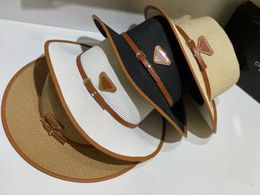 Sombreros fedora de sol Vintage para mujer, sombrero de paja, sombrero trenzado dorado retro ajustable, sombrilla para mujer, gorra plana, sombrero con visera para mujer, 12 colores