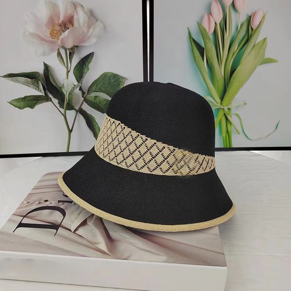 Sombreros Fedora Vintage para mujer, sombrero de paja, sombrero trenzado dorado Retro ajustable, sombrilla para mujer, gorra plana, sombrero con visera para mujer