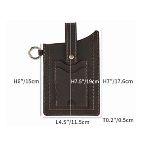 Sac à taille en cuir vintage Étui en boucle de téléphone portable pour hommes sac de ligne de téléphone portefeuille de téléphone pour iPhone Samsung Huawei Général