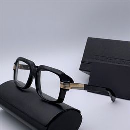 Vintage Legends brillant noir or plastique carré lunettes lunettes 607 Sonnenbrille hommes lunettes de soleil nouveau avec boîte279h