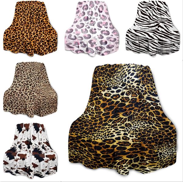 Manta con estampado de leopardo vintage Manta clásica con patrón de animales salvajes Mantas de cama para dormitorio