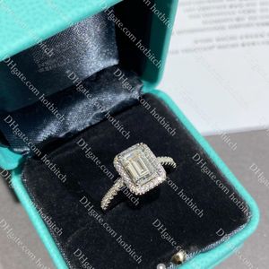 Designer Diamond Ring Luxe Vrouwen Trouwring Hoge Kwaliteit Verlovingsringen Sieraden Met Doos Kerstcadeau