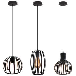 Vintage Loft Industriel Fer Pendentif Lumières E27 LED Lampe Suspendue pour La Maison Salon Chambre Cuisine Décor Luminaire Suspendu