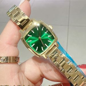 Vintage luxe dameshorloges roestvrijstalen band Designer dameshorloge goud vierkant 28 mm horloges voor dames Kerstmis verjaardag Moederdag cadeau hoge kwaliteit