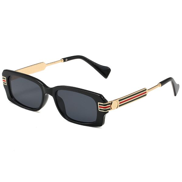 Envío Gratis, gafas de sol pequeñas de lujo Vintage para mujer, gafas cuadradas rectangulares, gafas de sol para hombre y mujer, gafas de sol Retro con tablón de Metal, gafas de sol de calidad