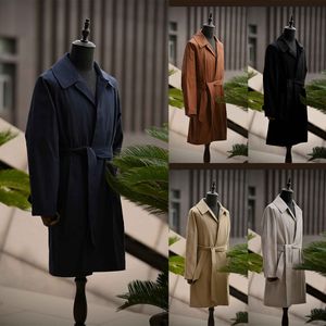 Vintage hommes pardessus Long Trench Coat nouvelle veste hommes affaires décontracté coupe-vent manteaux automne vêtements d'extérieur sur mesure