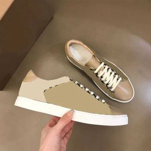 Vintage Men Print Controleer Sneakers Casual schoenen tweekleurig katoen gabardine flats schoen bedrukte letters plaid kalfsleer canvas trainers met doos NO288