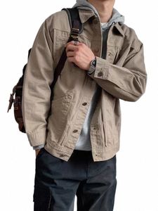 Vintage hommes vestes en jean 2024 printemps décontracté solide simple boutonnage poche haut Chic ample Patchwork surdimensionné Cargo vestes nouveau 9769 #