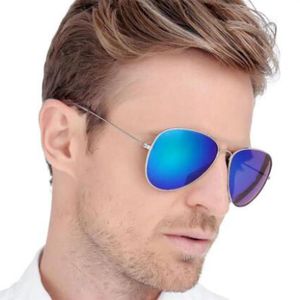 Vintage hommes femmes lunettes de soleil 62mm pilote Desinger miroir lunettes UV400 lentille lunettes de soleil 2e5 avec étuis bonne qualité3555705269V