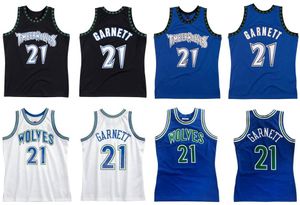 Vintage Mens Basketball rétro Rétro Freshs Classic Mesh Kevin Garnett Youth Women Men S-XXL Sports City Jersey avec étiquettes