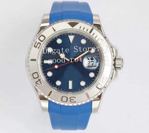 Horloges voor heren Automatisch Cal.3235 Eta herenhorloge 904L staal roestvrij rhodium grijs blauw platina rubberen band EW duikkalender EWF Master Dress-horloges