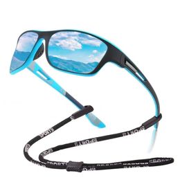 Gafas de sol polarizadas para hombre vintage Hombres Deportes al aire libre Arena a prueba de viento Conducción clásica Pesca Gafas de sol Protección UV400 Regalos de cordón gratis