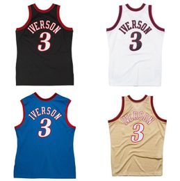 Vintage Mens Ray Allen Basketball Jersey 1996-97-98 01-02 Zwart Witblauw Mesh Hardwoods Classic Retro Jerseys Men Women Youth S-XXL met tags