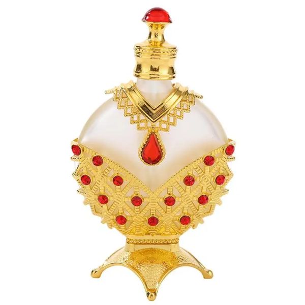 Bouteille de parfum en métal vintage bouteille de parfum égyptien bouteille de parfum en verre fantaisie dispensateur de parfum arabe