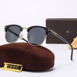 Lunettes de soleil Vintage Metal Tom-Ford pour hommes et femmes Eyewear élégants et durables avec des cadres de haute qualité de HAT