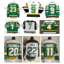 Vintage Mike Modano Stars Hockey Jersey DINO CICCARELLI Neal Broten J.P. Parise Craig Hartsburg Brian Bellows JON CASEY Brett Hull Minnesota zeldzaam