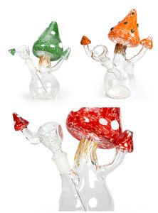 Vintage Mini Mushroom Glass Bong Hookah Water Smoking Pipe Can Put Customer Logo door DHL UPS CNE