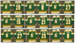 Vintage Minnesota North Stars Jersey Gilles Meloche Al Macadam Brian Lawton Paul Holmgren 21 Dirk Graham 28 Christoff Beaupre Retro Hockey 74