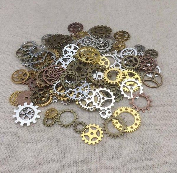 Vintage mezclado estilo Steampunk Punk engranaje engranajes colgantes collar DIY fabricación de joyas piezas de reloj accesorios de joyería 9417852