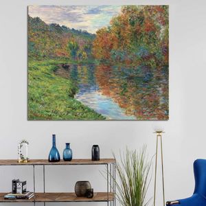 Vintage Monet Olieverfschilderij Opknoping Art Poster Zee Veld Landschap Muur Print Canvas Chique Muurschildering Tekening Ornament Home Decor277C