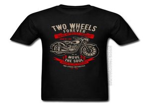 T-shirt noir Vintage pour moto, Cycle communautaire, deux roues pour toujours, moto, Move The Soul Rider, fête des pères, Male1675559