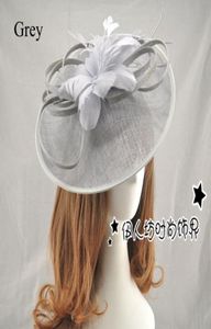 Vintage multi -kleuren bruidshoeden voor vrouw hoeden pilbox fascinator hoeden bruiloft gasten hoed formele avond hoofddeksels veer neerhoogt 2724338