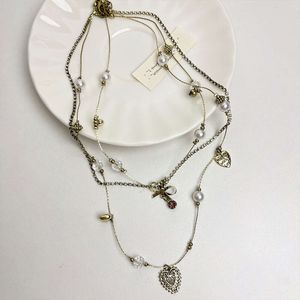 Vintage ketting middeleeuwse liefde niche nieuwe sleutelbeen keten voor vrouwen