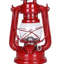 Lanterne à huile vintage lanterne en métal kérosène lanterne ouragan lampes de table avec poignée pour décoration de terrasse