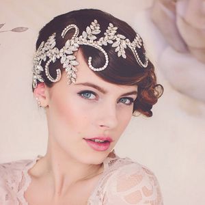 Vintage Ornamenten Clear Crystal Crown Bridal Accessoires Hoofdband Dames Tiara Bruiloft Haar Sieraden Hoofddeksel