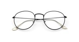 Marco de anteojos de oro ovalado Vintage 2018 Marco de anteojos de oro transparentes ovales de época Piernas de acero retro Gafas gafas Hombre Mujer llanura de metal