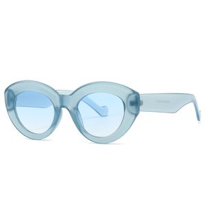 Vintage ovales Sunglasses Femmes hommes Mode rétro Rétros Soleil Femelles Nouvelles lunettes de luxe à la mode UV400 Lady Shades Eyewear