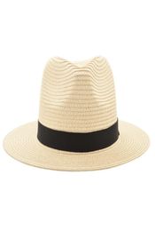 Vintage panama chapeau homme paille fedora mâle sunhat femmes d'été plage de plage visière capeau cool jazz trilby cap sombrero mx171613699234