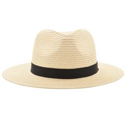 Sombrero de Panamá vintage para hombre, sombrero de paja para hombre, sombrero para el sol para mujer, gorra con visera de playa de verano, gorra estilo Jazz Trilby, Sombrero MX171619054964