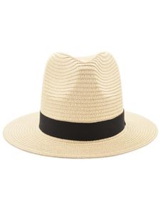 Vintage panama chapeau homme paille fedora mâle sunhat femmes d'été plage de plage visière capeau cool jazz trilby cap sombrero mx171619061328