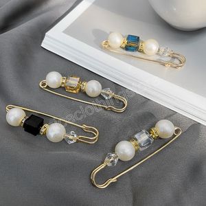 Vintage Pearls broche aanscherping tailleband pin kleinere open bodem broches strass metaal vinden accessoires