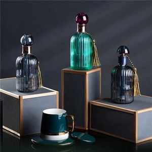 Humidificador de botella de vidrio de Perfume Vintage, artículos diversos para el hogar, Mini humidificador de aire portátil USB, difusor de Aroma ultrasónico