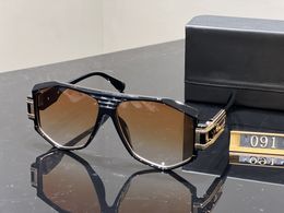 Vintage pilotenzonnebril vierkante dameszonnebril Fashion Designer Shades Luxe gouden frame zonnebril UV400 Gradiënt LXN-EVO DITA