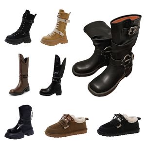 Bottes à plateforme Vintage pour femmes, automne et hiver, avec poils épais pour montrer la hauteur, petites bottines