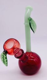 Vintage Cherry Apple Glass Bong Water Hookah Pipes Original Glass Factory peut mettre le logo du client par DHL UPS CNE