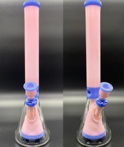 Vintage Premium Beaker Bong en verre Narguilé Pipe à eau 18 pouces Verre d'origine fabriqué en usine peut mettre le logo du client par DHL UPS CNE