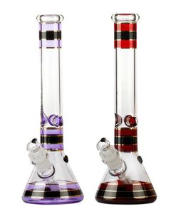 Vintage PREMIUM Classic Glass Bong Water Hookah 16.5INCH 7mm Pipes avec bol Original Glass Factory peut mettre le logo du client par DHL UPS CNE