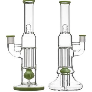 Vintage Premium Glass Bong Water Hookah Rookpijp 15 -inch Percolator Dab Rig met Bowl Originele fabriek kan het klantlogo door DHL UPS CNE purken