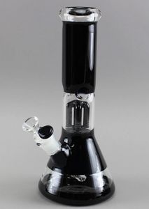 Vintage premium kwaliteit 11 inch 5mm 4arm tree perc glas bong waterpah rokende pijpen oliebrander met banger kan klantlogo plaatsen