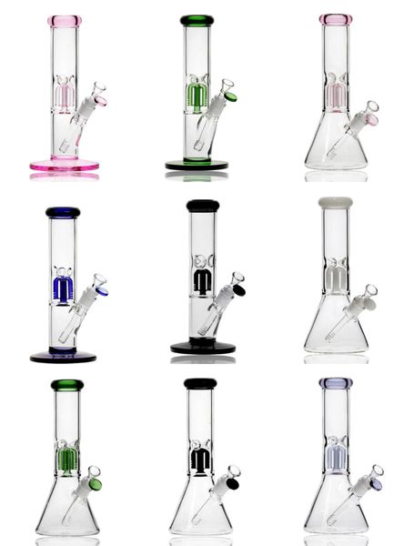 Vintage Premium Tree Glass Bong Water Hookah Smoking Pipe 12inch 4Arm 51x5mm Tubería Original Glass Factory Made puede poner el logotipo del cliente por DHL UPS CNE